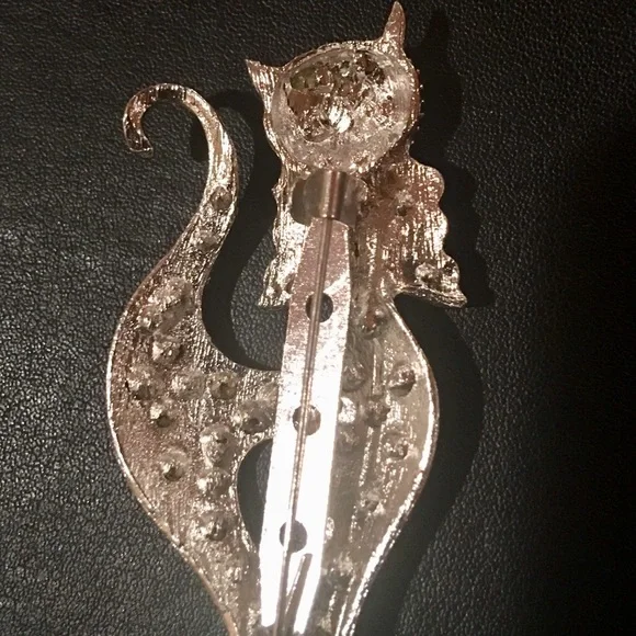 🆕Beautiful Crystal Cat Brooch‎ Pin - Picture 6 of 7